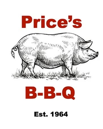 Price's BBQ pig logo, Est. 1964
